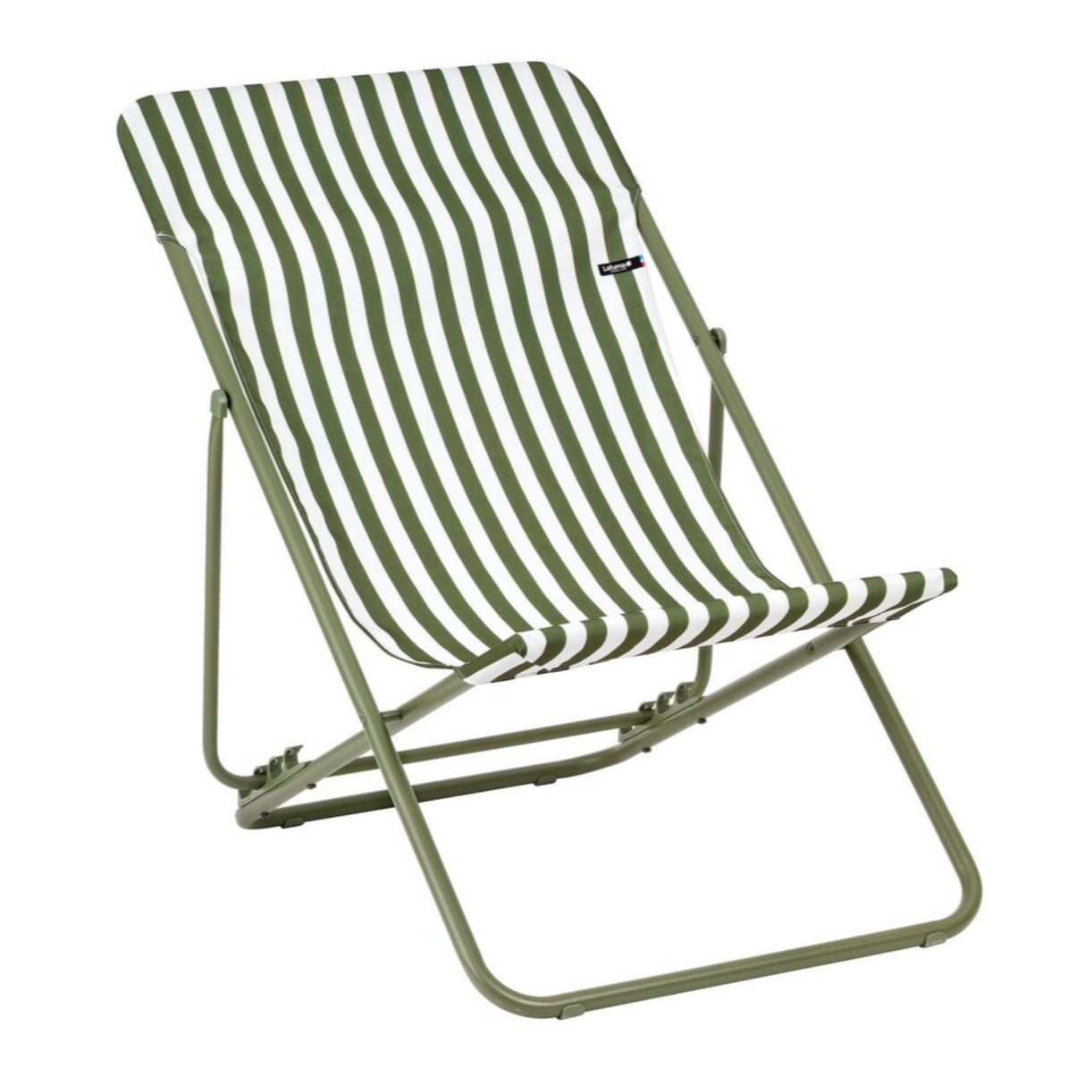 Lafuma Max Transatraye Chilienne Airlon Rayure Airlon Rayure Vert Moss chassis Moss