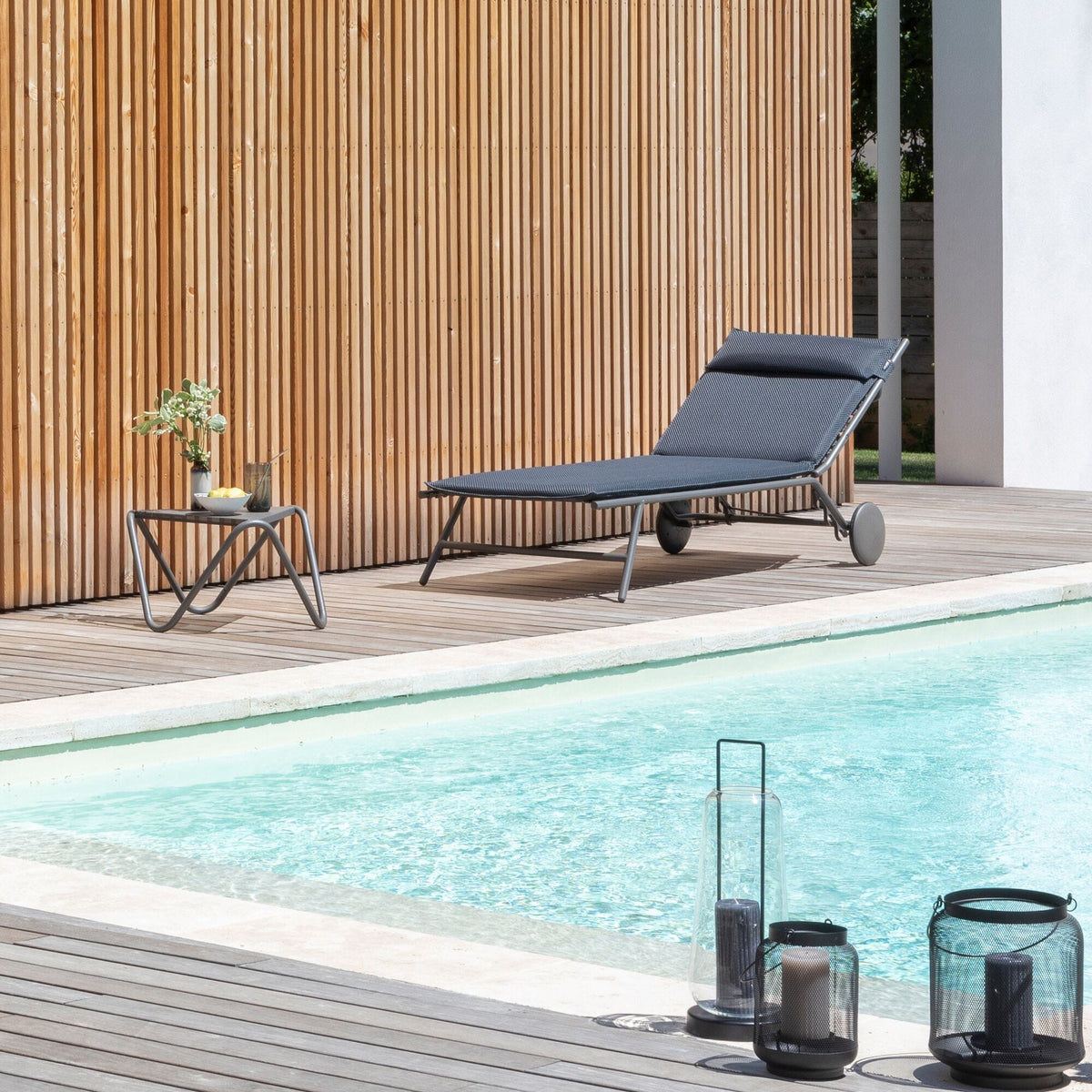 Lafuma Miami II Lit bain de soleil matelassé BeComfort ambiance