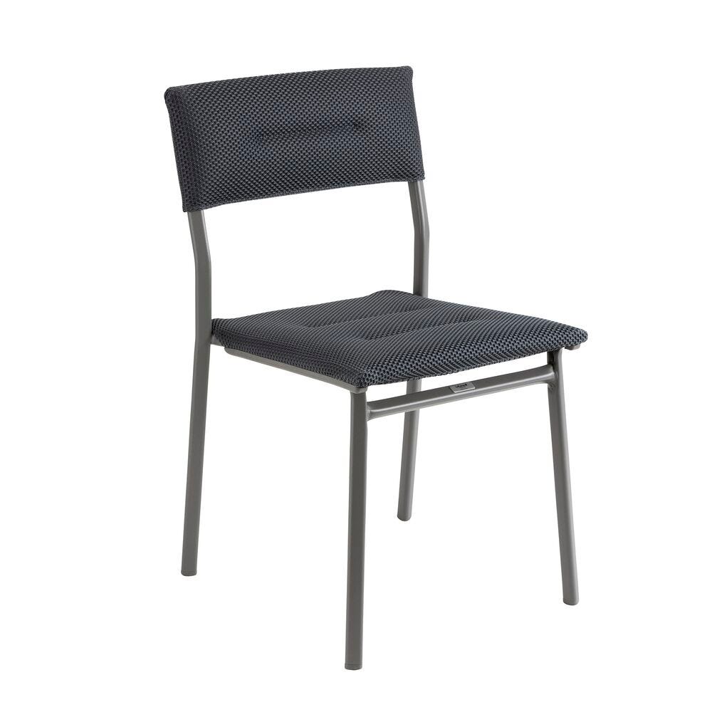 Lafuma Oron Chaise repas matelassée BeComfort Dark Grey