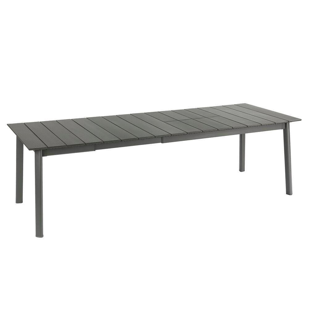 Lafuma Oron Table extensible 200-260 x 100cm 8 à 10 personnes Aluminium Titane