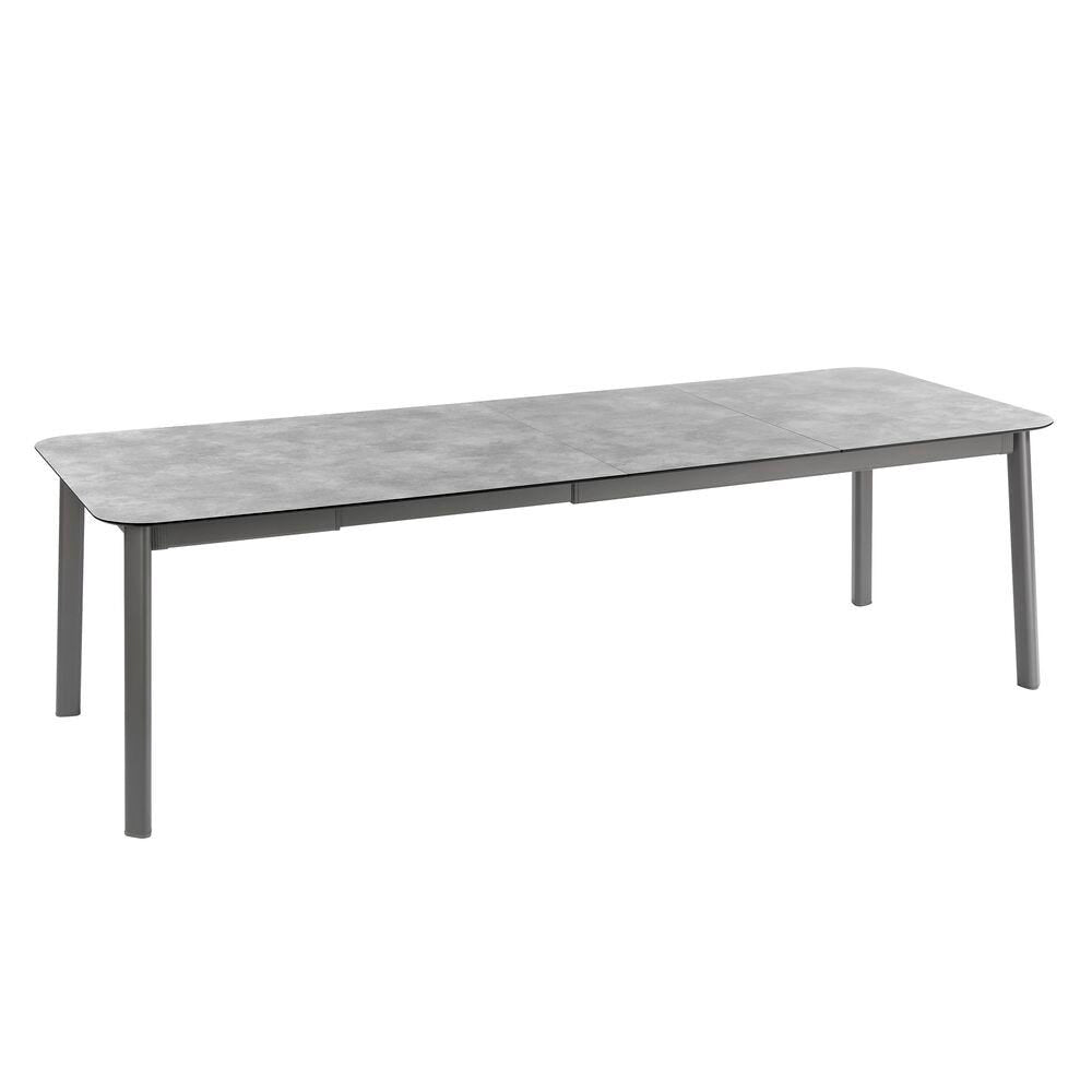 Lafuma Oron Table extensible 200-260 x 100cm 8 à 10 personnes HPL Ciment