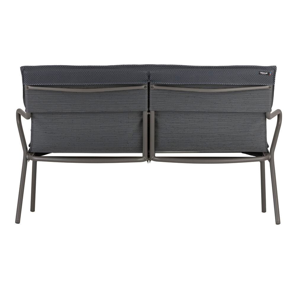 Lafuma Vence Banquette basse BeComfort avec coussin d'assise Dark Grey