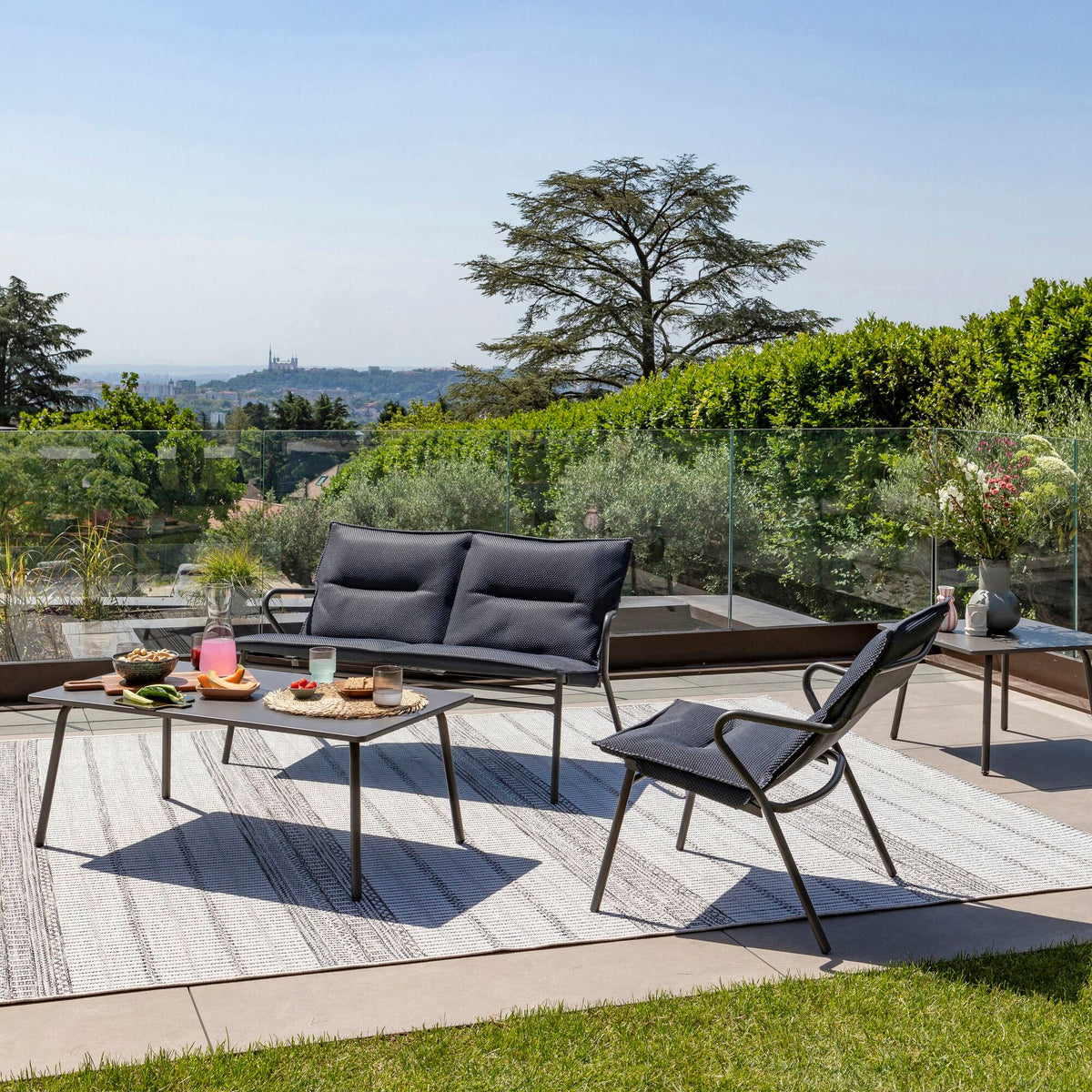 Lafuma Vence Fauteuil bas BeComfort avec coussin d'assise ambiance