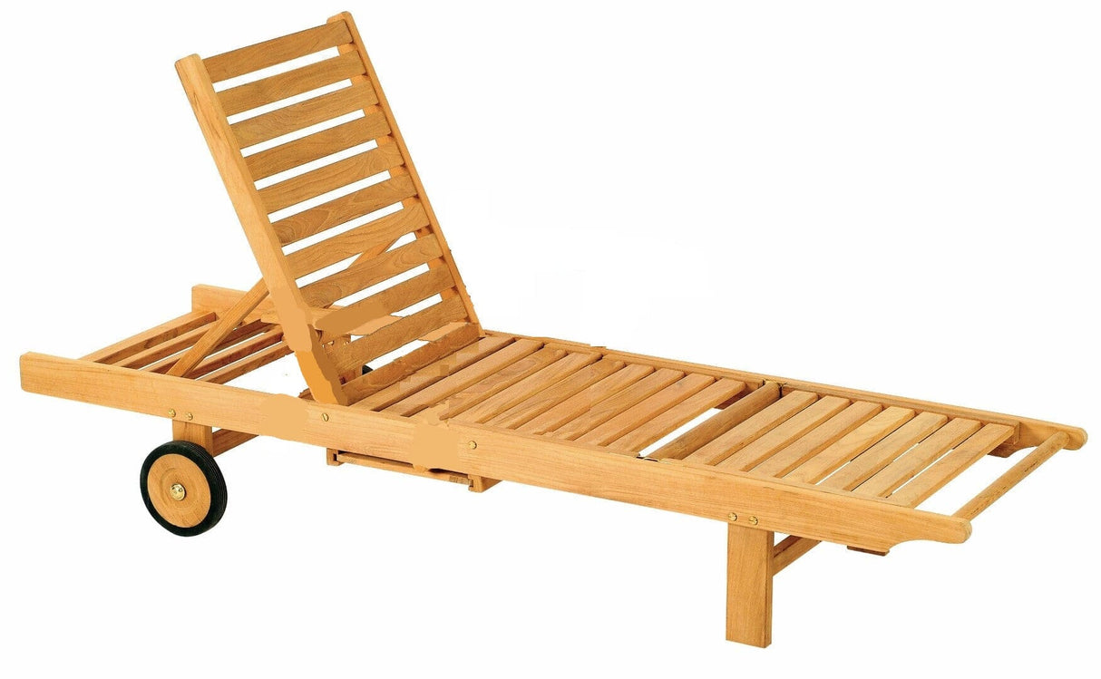 Les Jardins Azur Bain de soleil avec lattes en teck