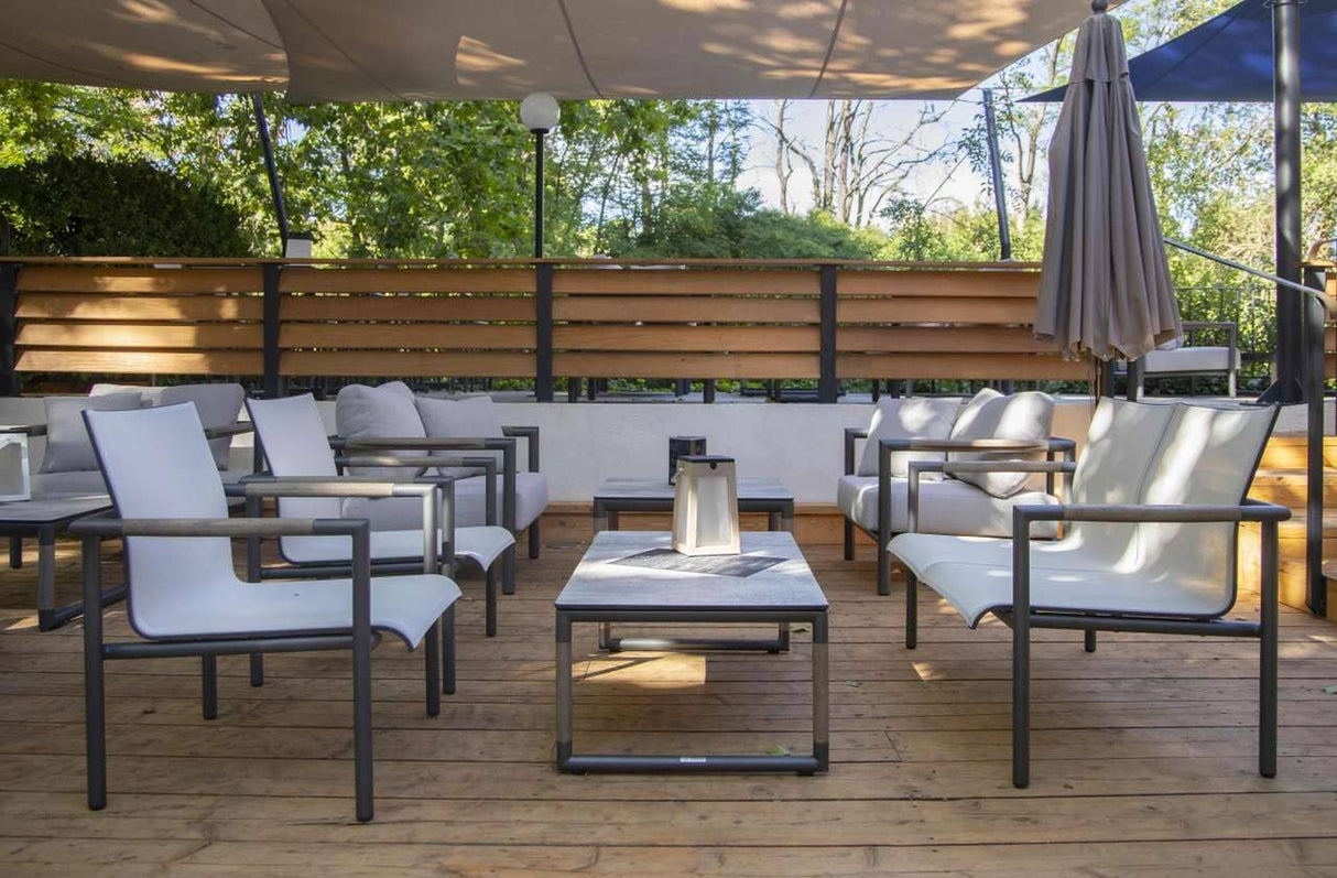 Les Jardins Bastingage Fauteuil bas empilable