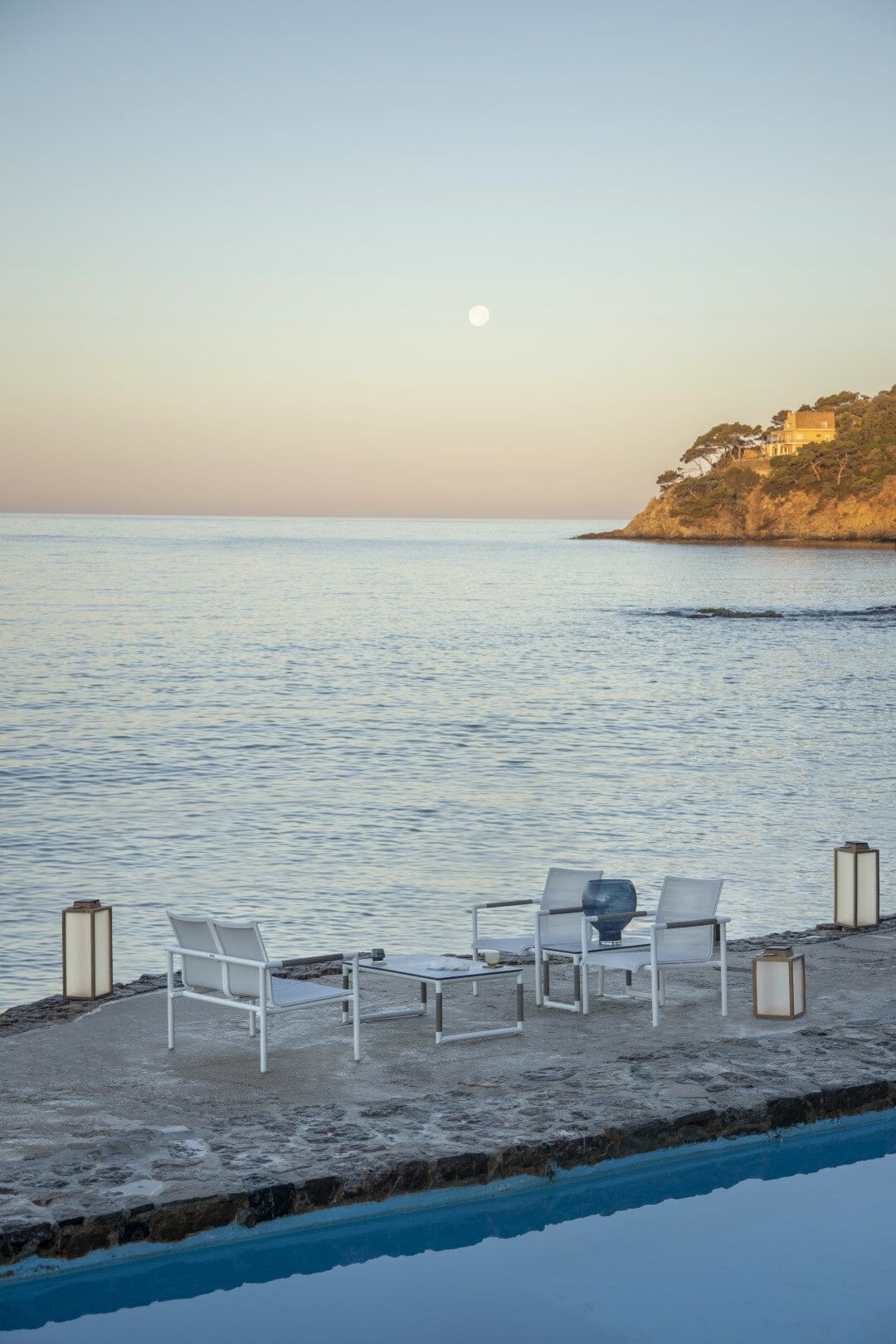 Les Jardins Bastingage Fauteuil bas empilable