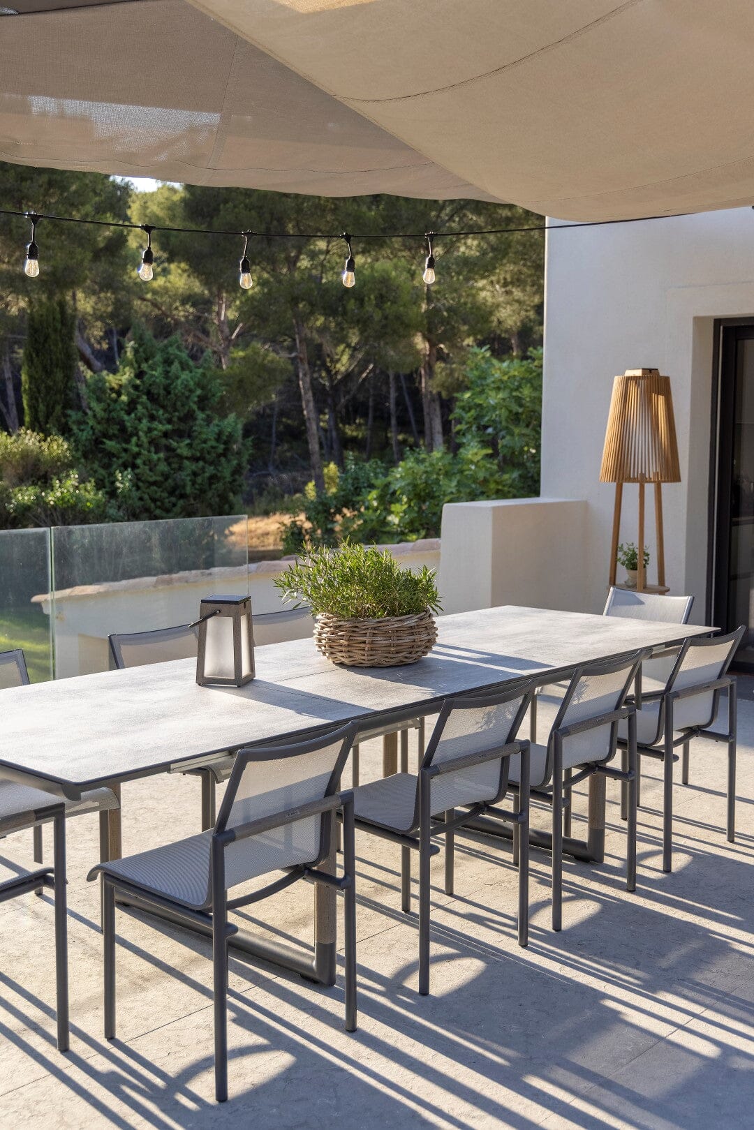 Les Jardins Bastingage Table extensible 210/315x105cm