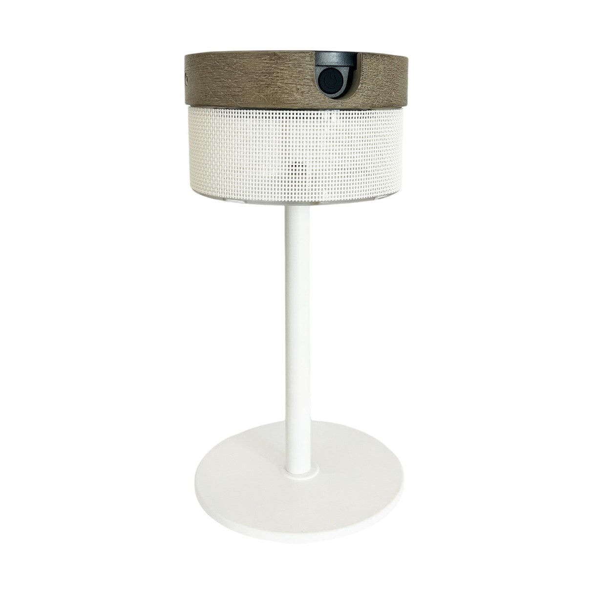 Les Jardins Bateak Lampe de table solaire 200 Lumens Teck Duratek / Blanc
