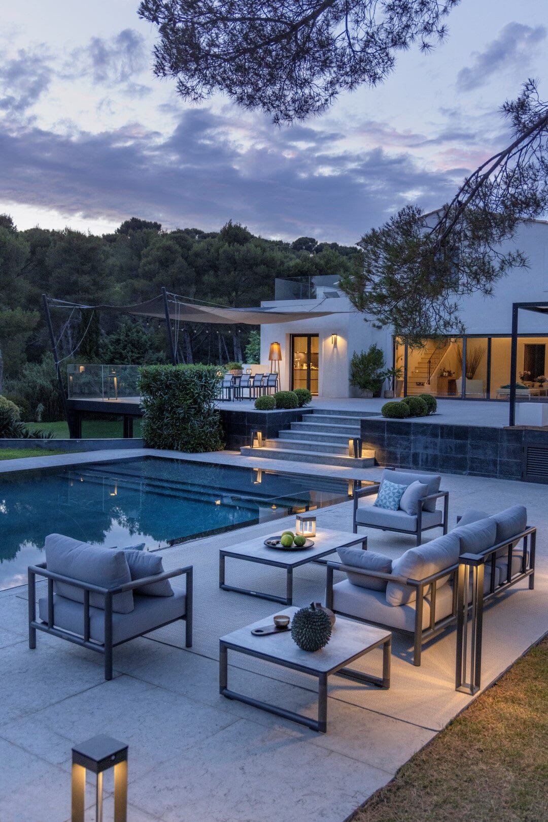 Les Jardins Blade Borne solaire grand modèle 500 Lumens