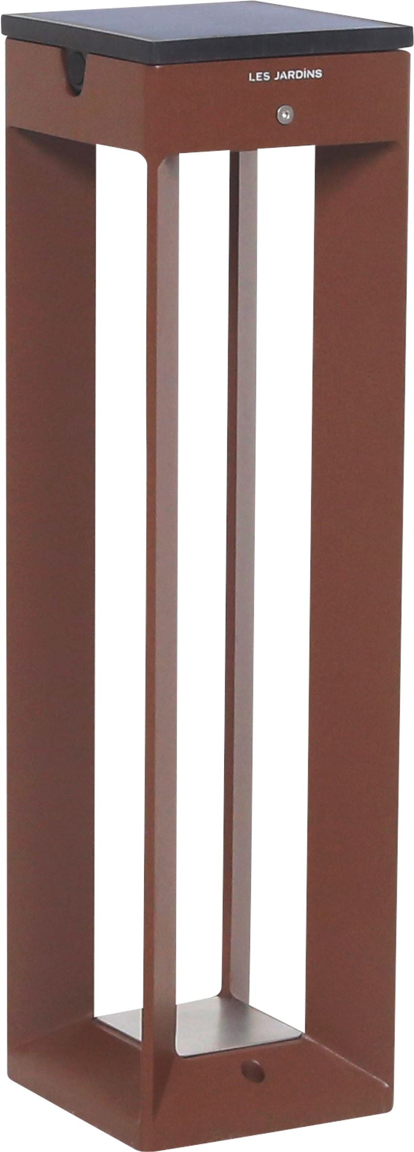 Les Jardins Blade Borne solaire petit modèle 500 Lumens Corten