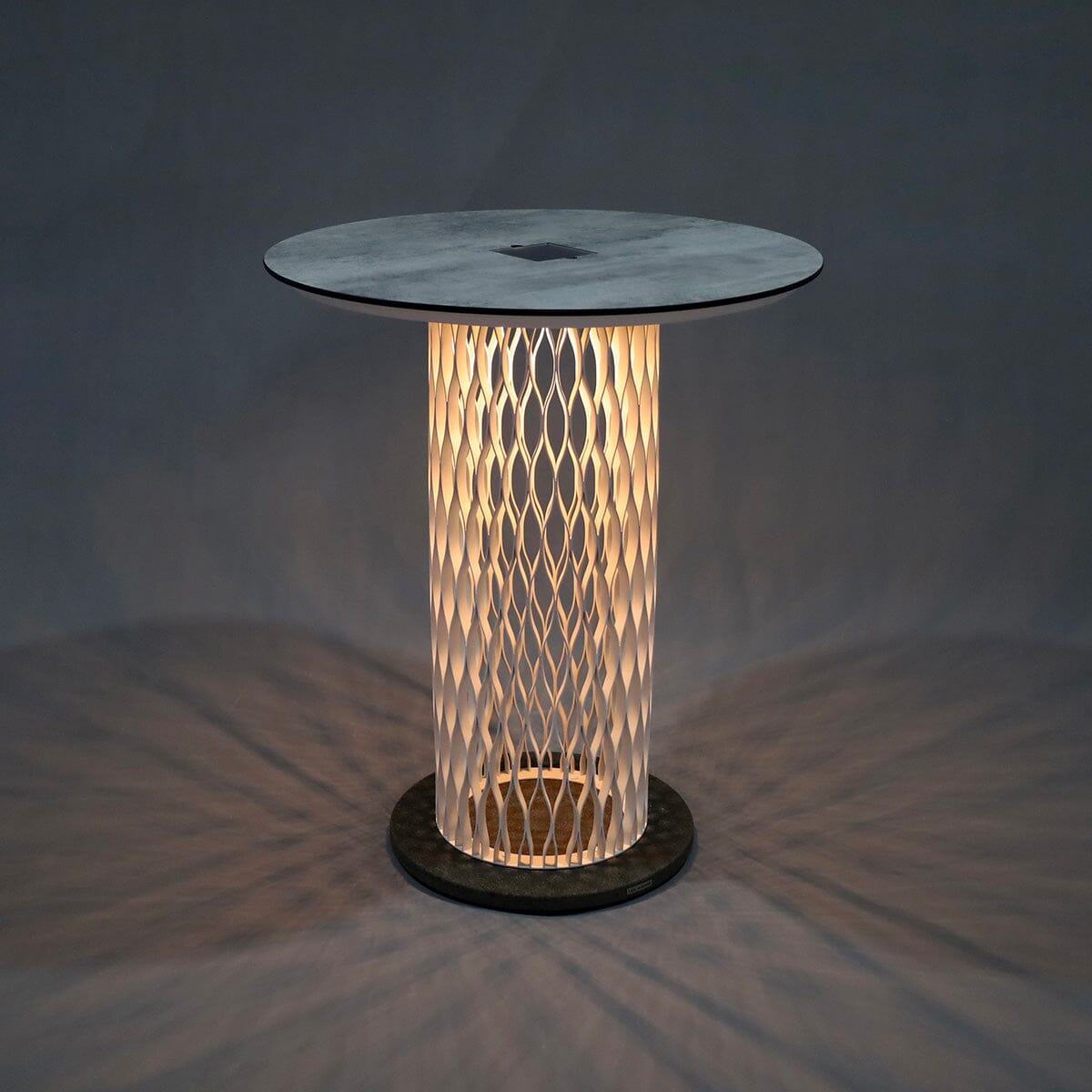 Les Jardins Cadix Table haute solaire Ø90cm h:105cm 500 Lumens