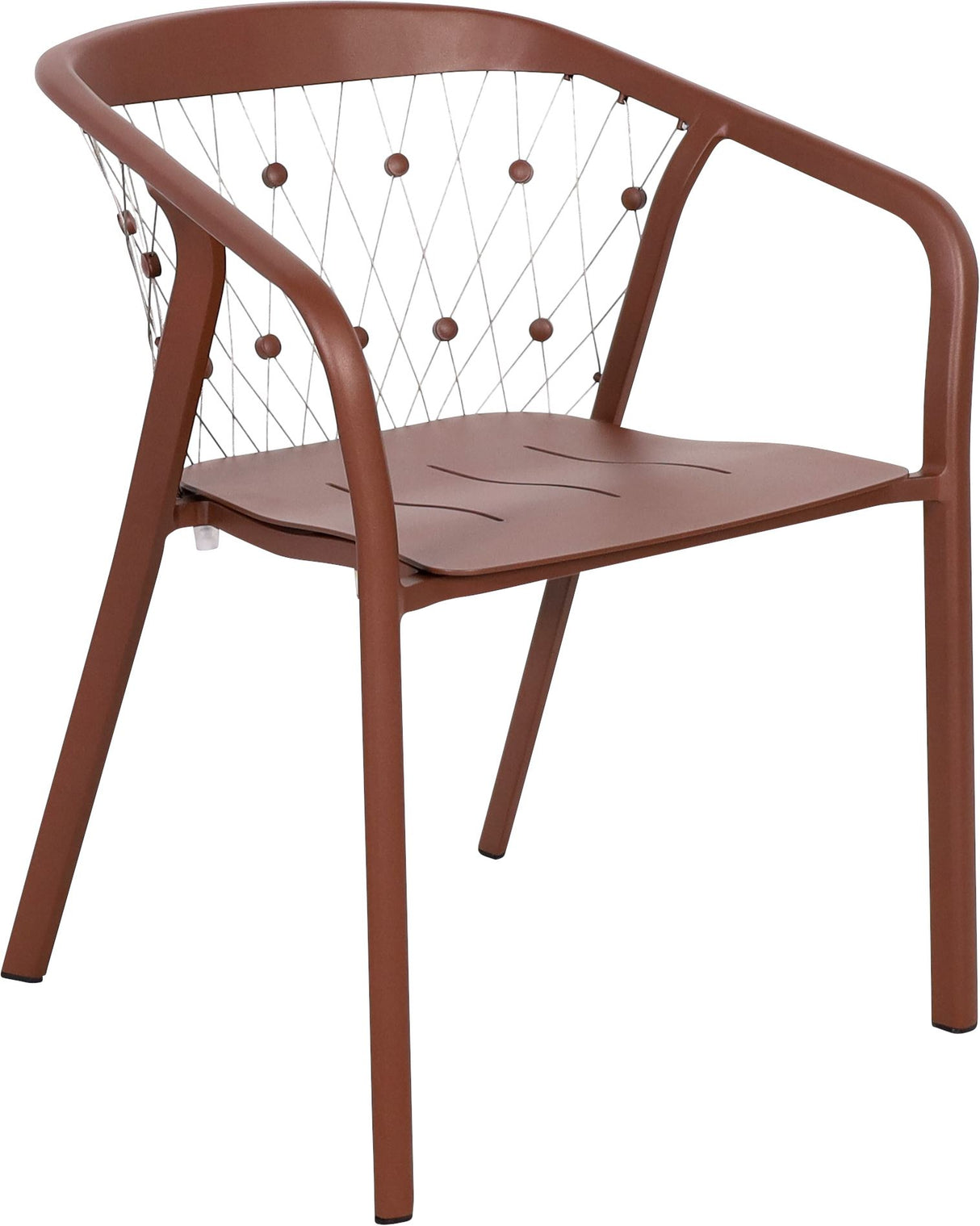 Les Jardins Chester Fauteuil repas empilable Corten