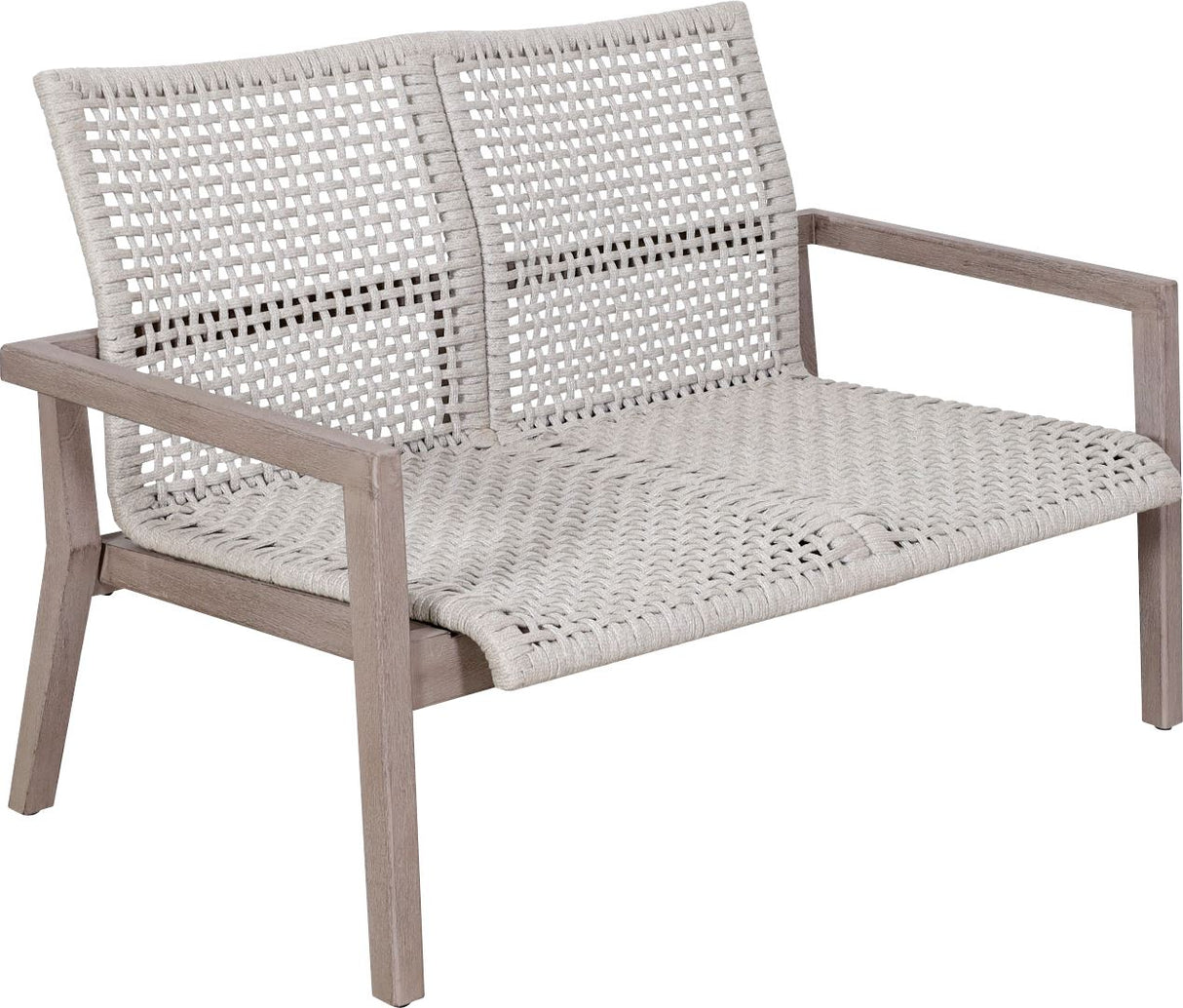 Les Jardins Copenhague Canapé empilable 2 places Corde Duratek - Corde Beige Chiné