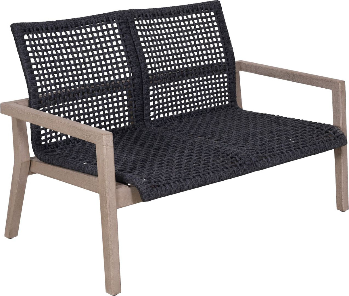 Les Jardins Copenhague Canapé empilable 2 places Corde Duratek - Corde Grafito