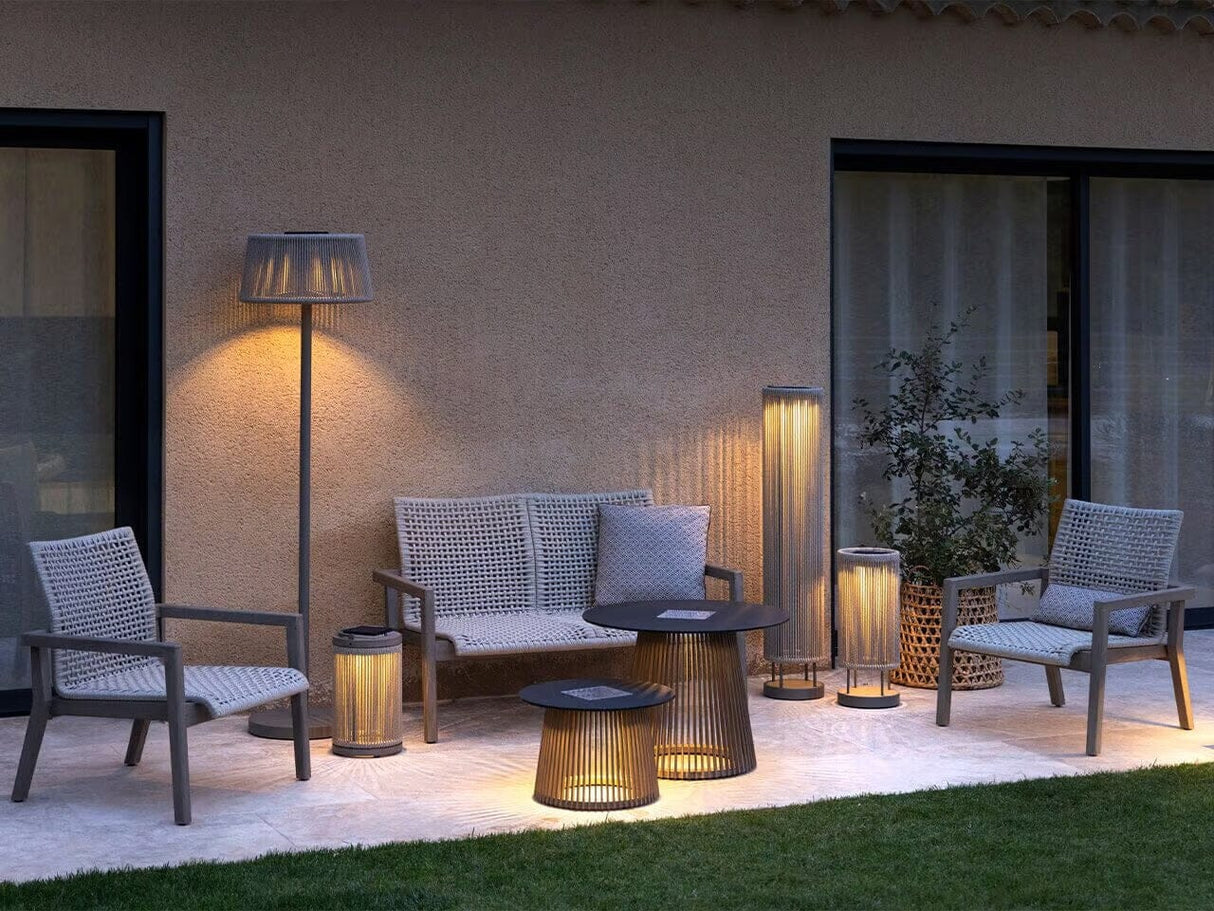 Les Jardins Copenhague Fauteuil bas empilable corde