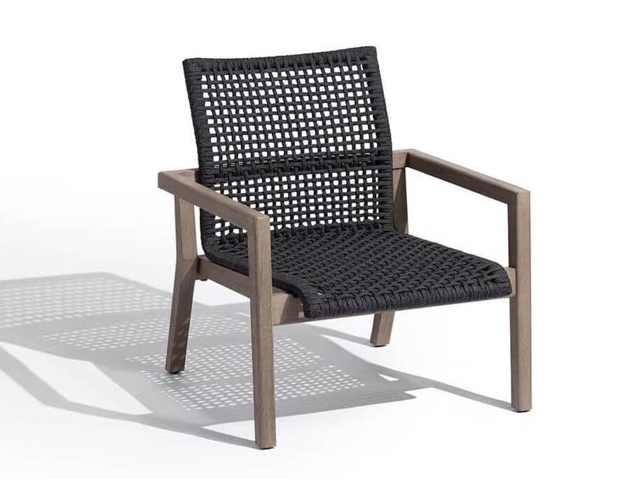 Les Jardins Copenhague Fauteuil bas empilable corde