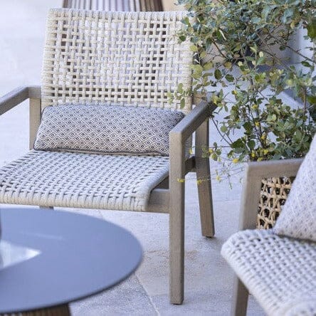 Les Jardins Copenhague Fauteuil bas empilable corde