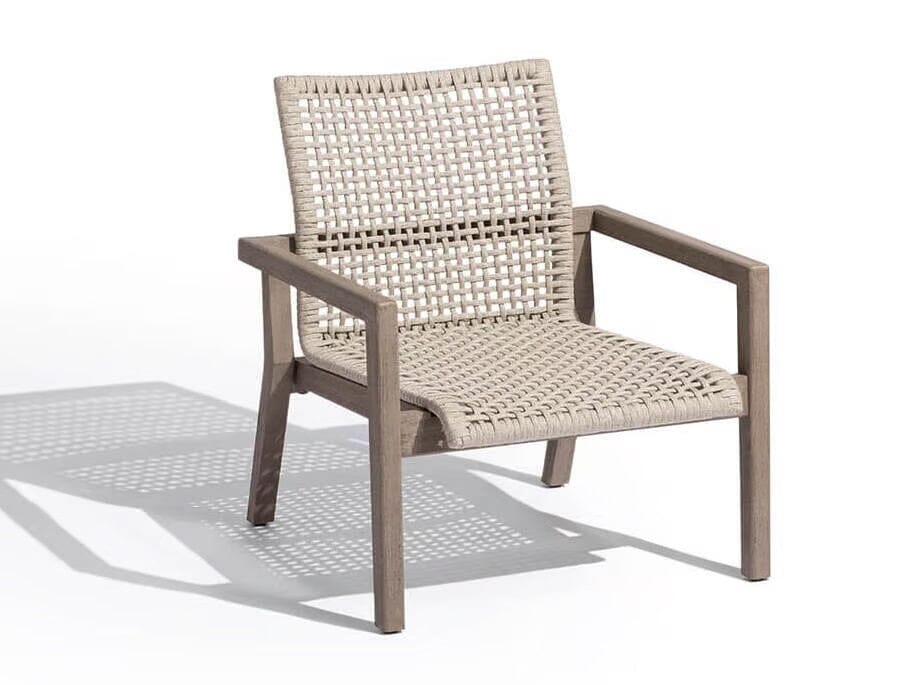 Les Jardins Copenhague Fauteuil bas empilable corde
