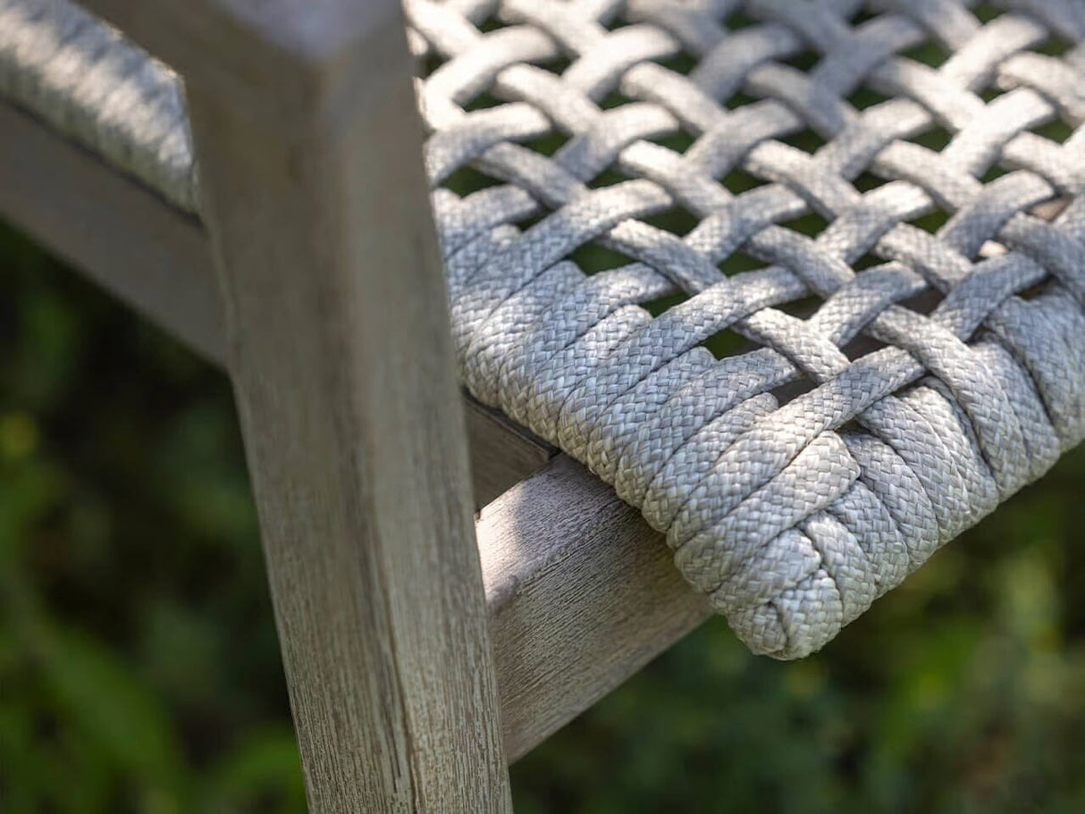 Les Jardins Copenhague Fauteuil bas empilable corde