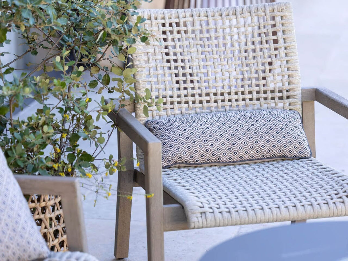 Les Jardins Copenhague Fauteuil bas empilable corde