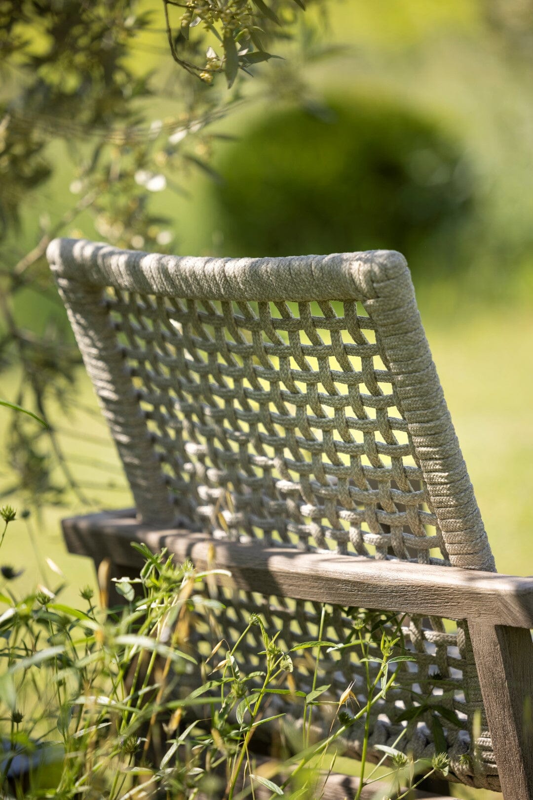 Les Jardins Copenhague Fauteuil bas empilable corde