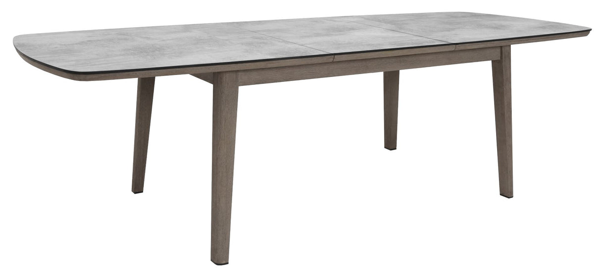 Les Jardins Copenhague Table extensible 200/280x105cm Duratek - HPL Béton