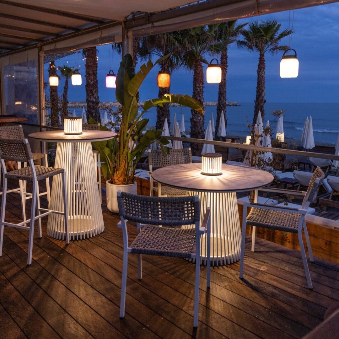 Les Jardins Halo Lampe de table solaire 200 Lumens