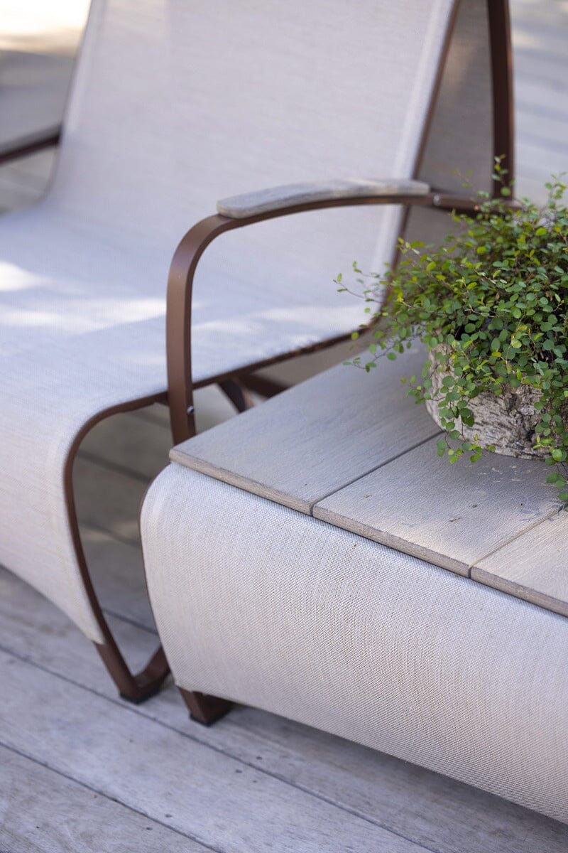 Les Jardins Jet Stream Table basse rectangulaire 120x70cm