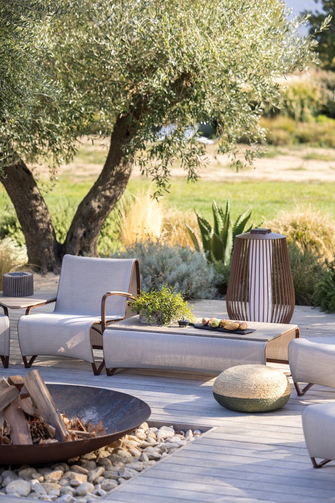 Les Jardins Jet Stream Table basse rectangulaire 120x70cm