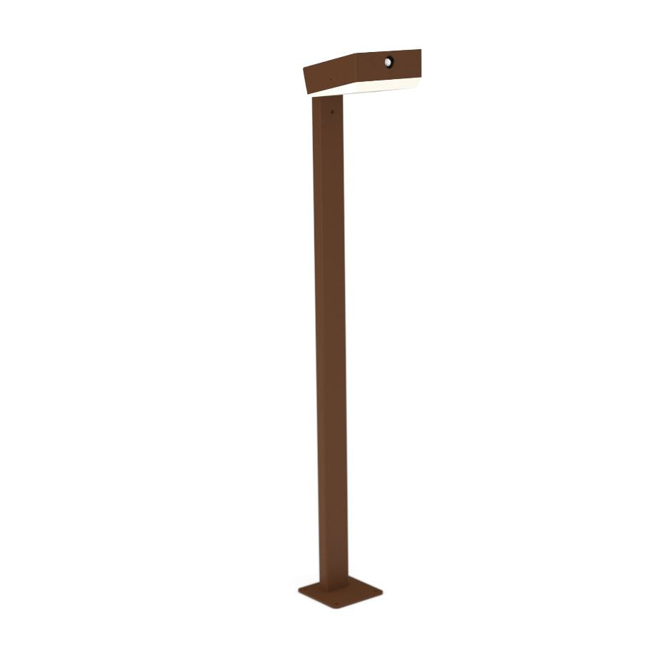 Les Jardins Kobra Borne LED Solaire sans fil 500 Lumens Corten