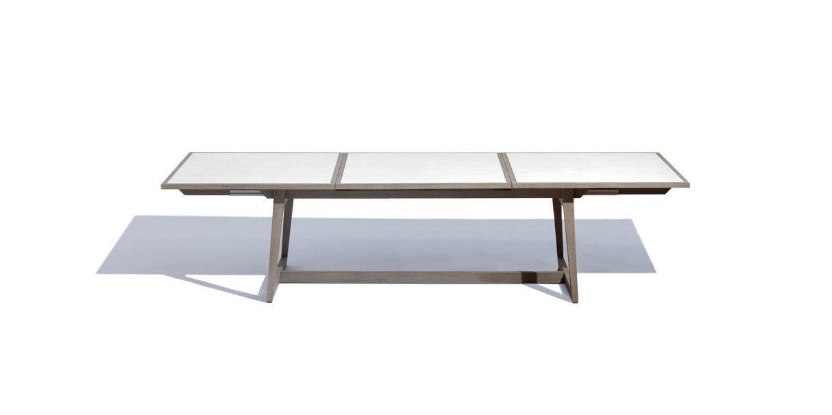 Les Jardins Skaal Structure Table extensible 210/320x106cm, Plateaux céramique en sus