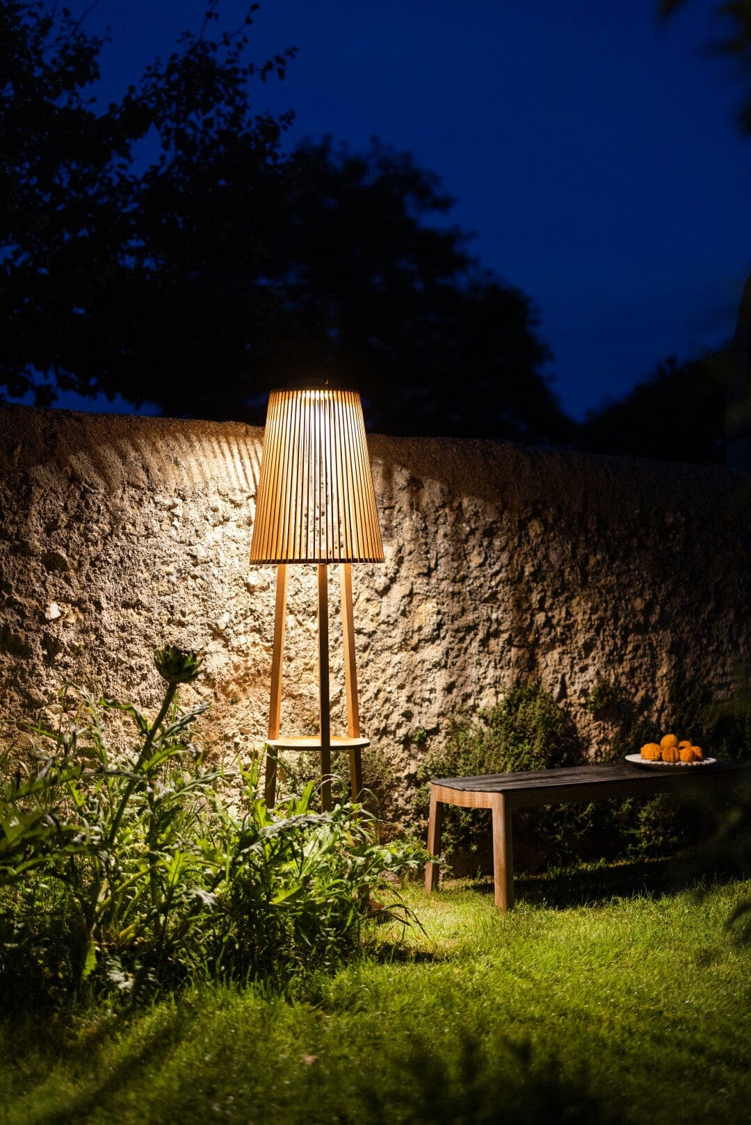 Les Jardins Tecka Lampadaire solaire 500 Lumens