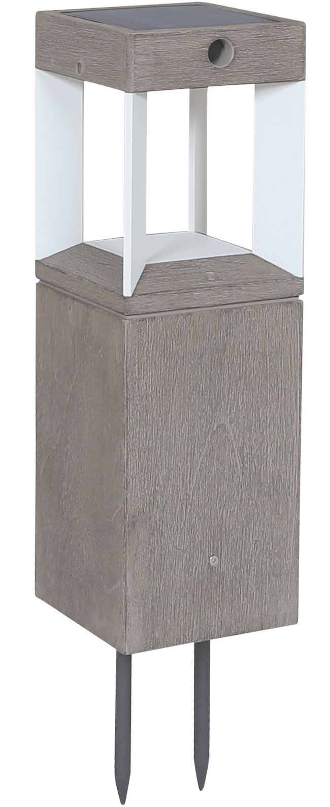 Les Jardins Teckalu Borne solaire h:45cm 500 Lumens Duratek + White