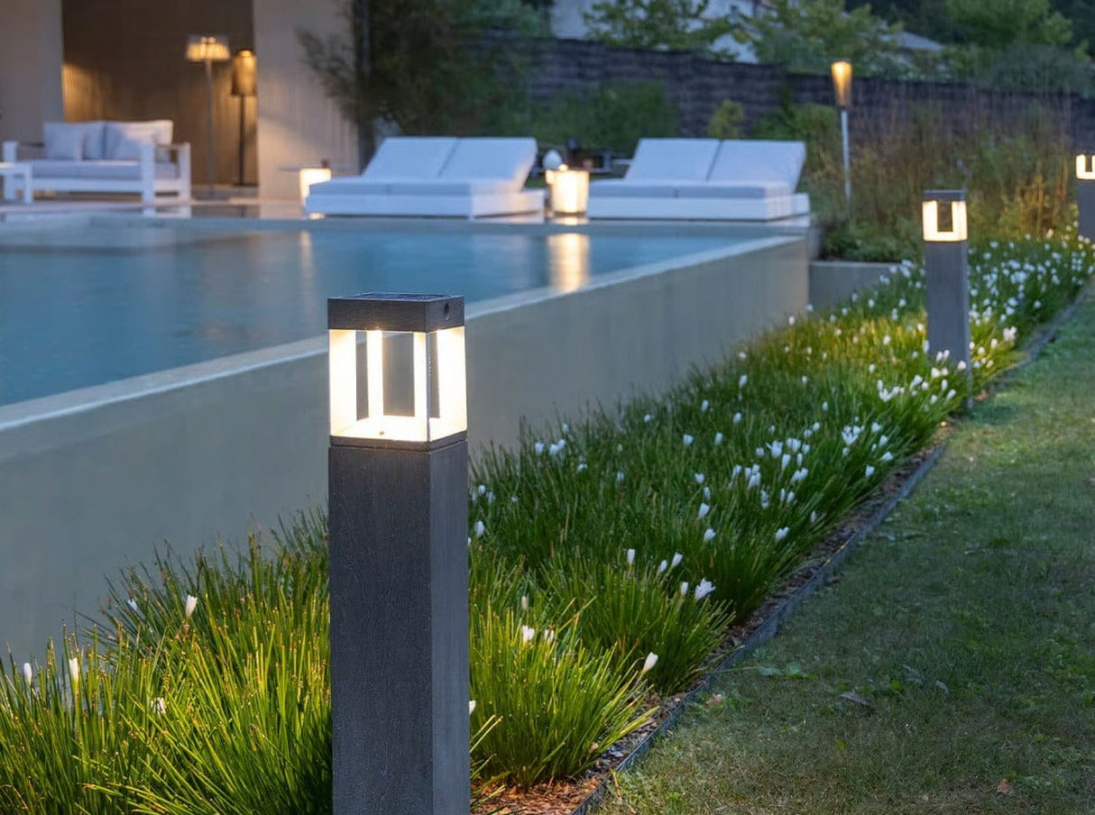 Les Jardins Teckalu Borne solaire h:90cm 500 Lumens