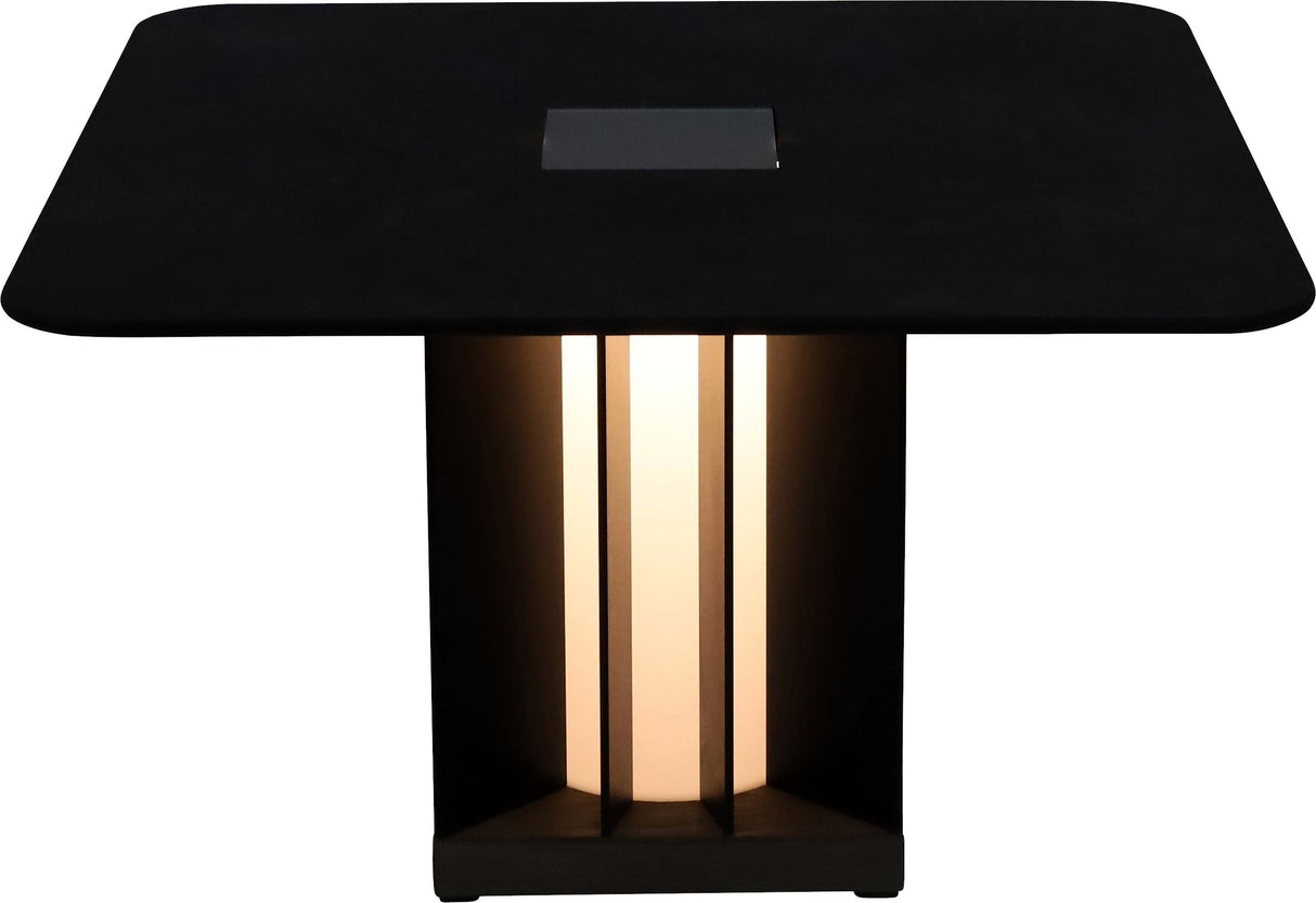 Les Jardins Teckalu Table basse 64x64cm solaire h:40cm 500 Lumens