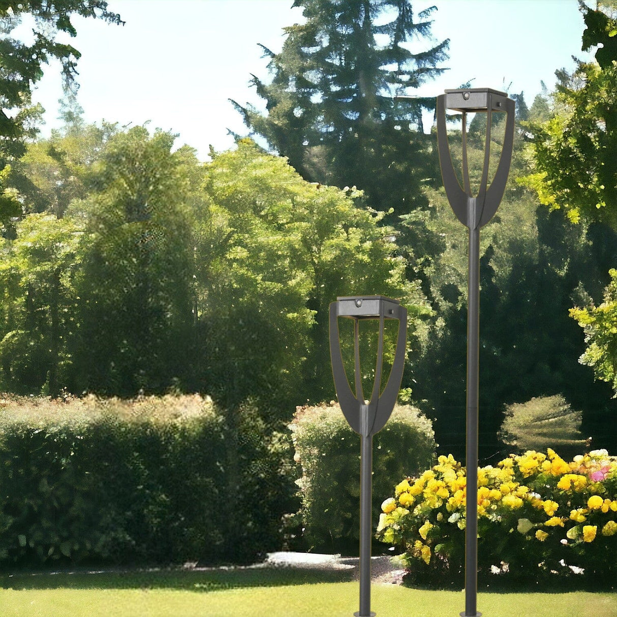 Les Jardins Tulip Torche solaire 300 Lumens