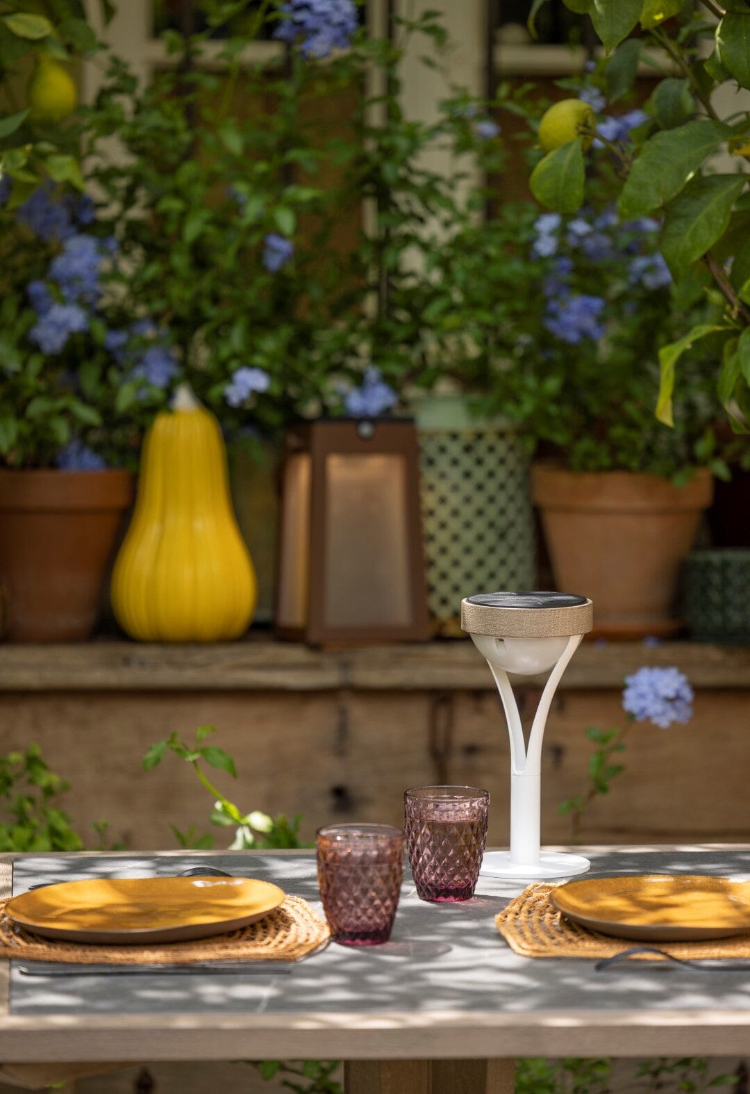 Les Jardins Tyble Lampe de table solaire 200 Lumens