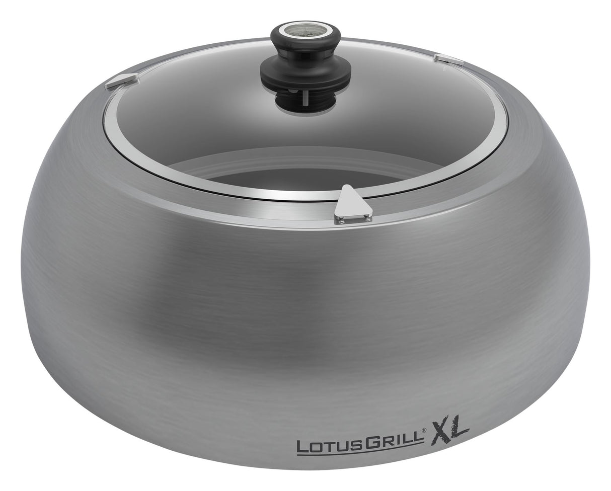LotusGrill XL Couvercle Hotte pour Grill à charbon avec thermomètre