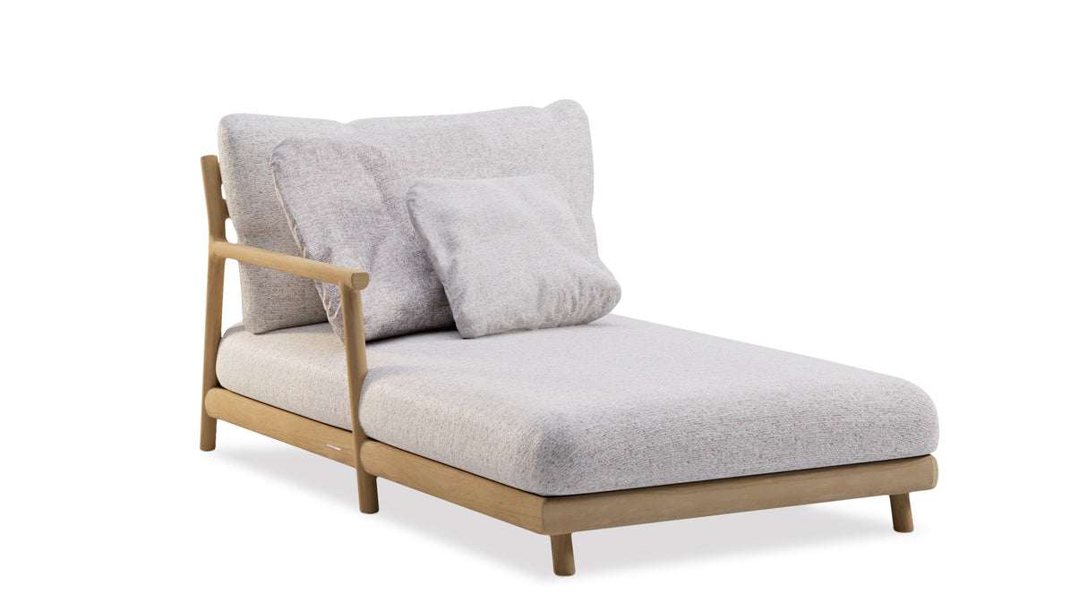 Manutti Muyu Chaise Lounge Right, coussins en sus