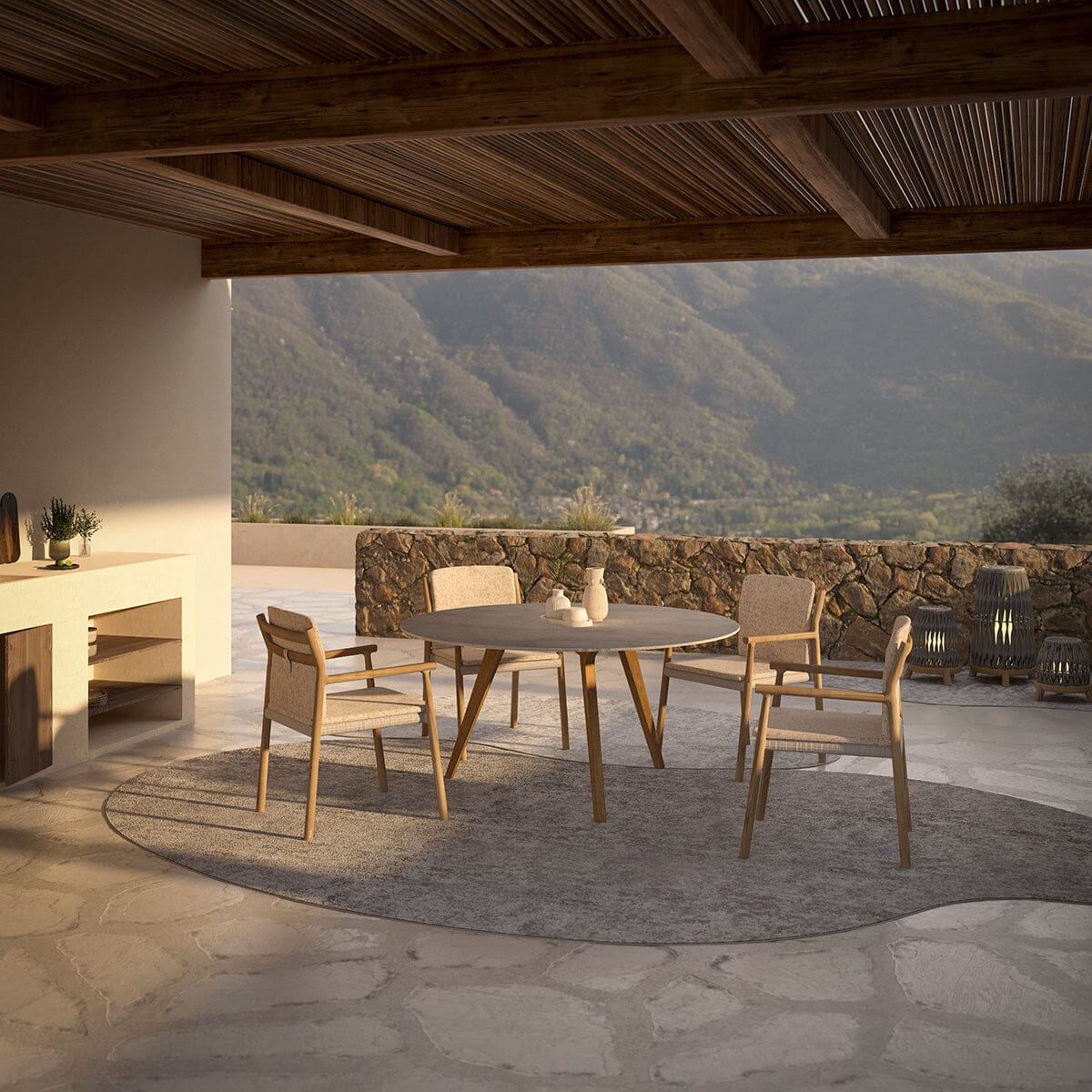 Manutti Muyu Dining Chair - Fauteuil repas, coussins en sus