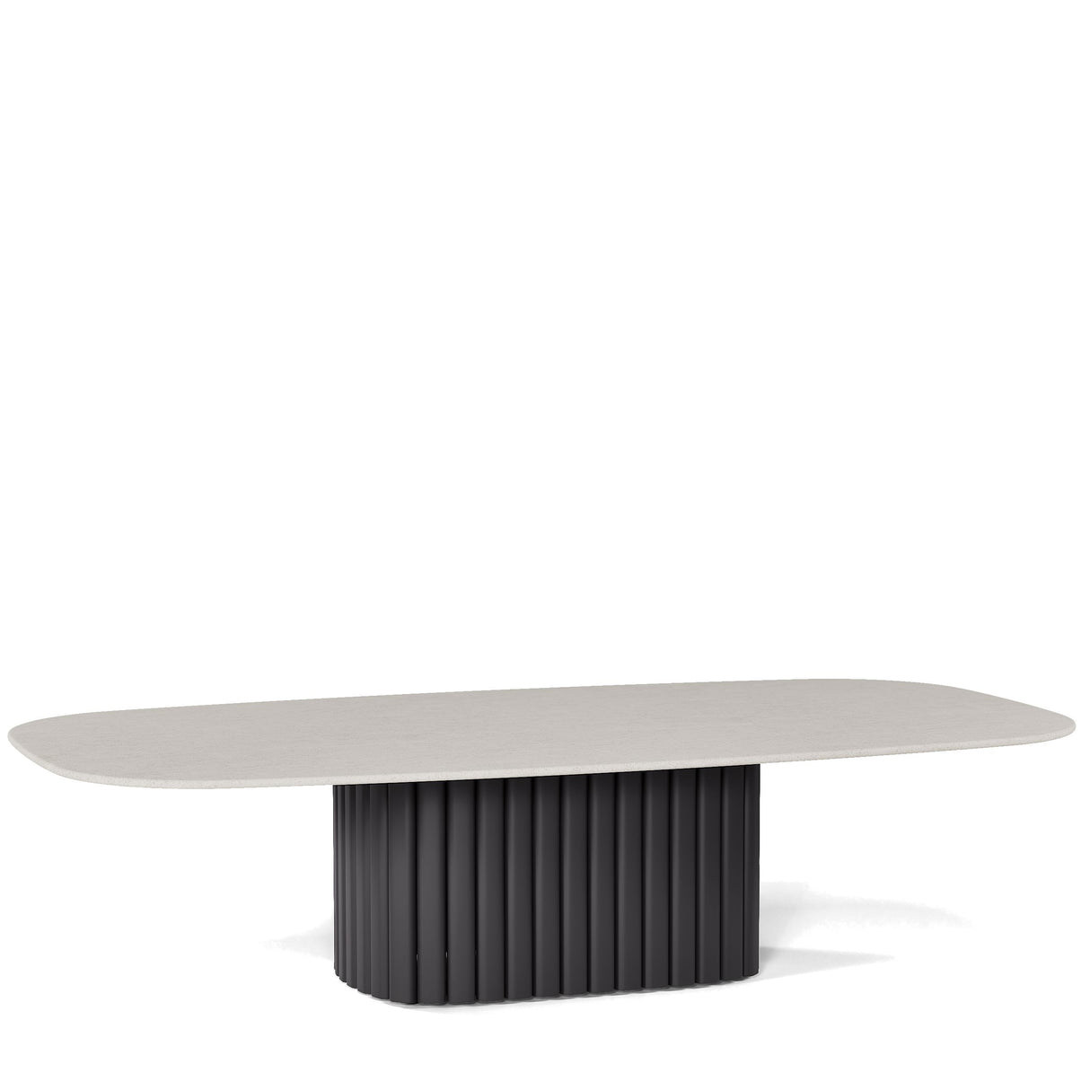 Manutti Nami Table basse céramique 148x74cm h:36cm Lava AF10 Céramique Perla 12mm 5K66