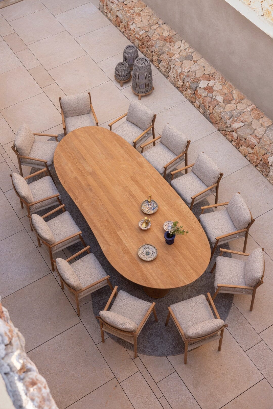 Manutti Ogado Table Organic 310x135cm Brushed Teak