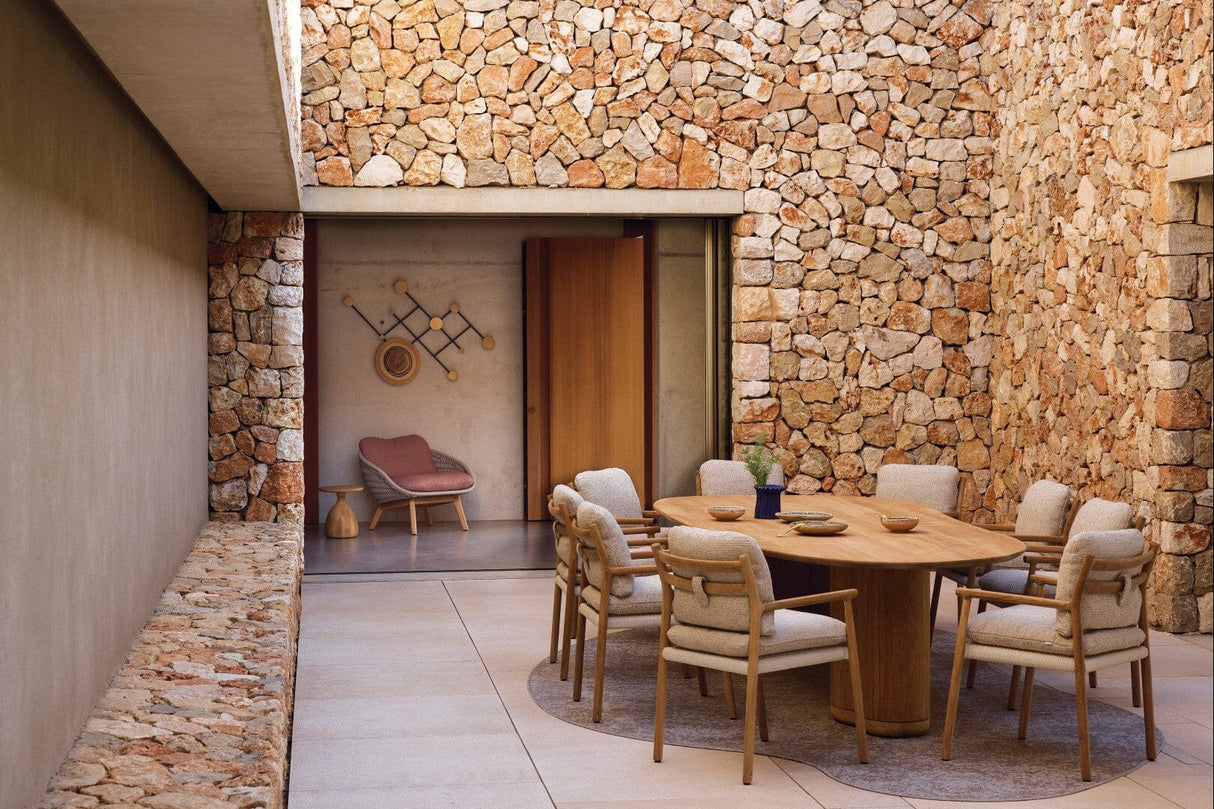 Manutti Ogado Table Organic 310x135cm Brushed Teak