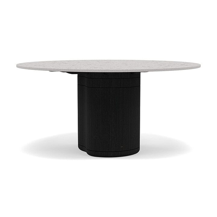 Manutti Ogado Table Repas Ø148cm Teck Scuro HFTS Céramique Fossil 12mm (5K53)