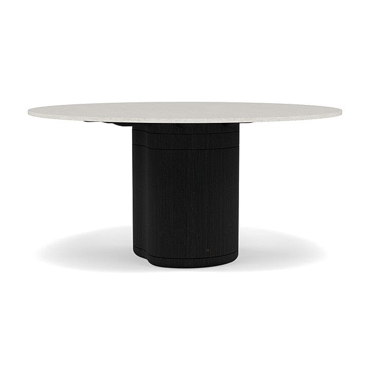 Manutti Ogado Table Repas Ø148cm Teck Scuro HFTS Céramique Speckled Sand 12mm (5K73)