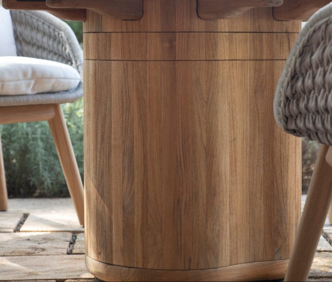 Manutti Ogado Table Repas Ø160cm Brushed Teak