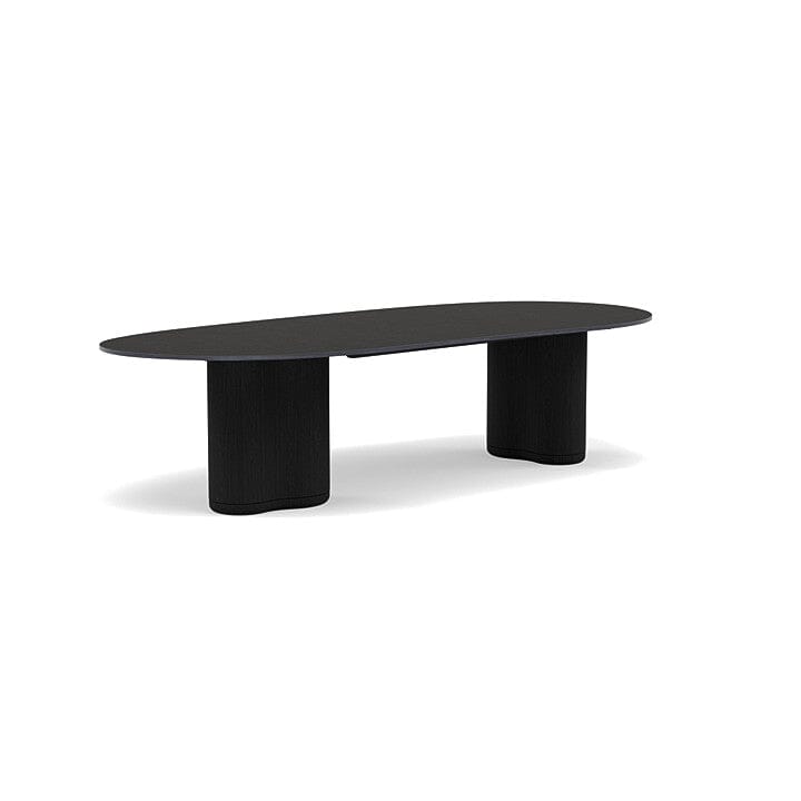 Manutti Ogado Table repas Organic 310x135cm Teck Scuro HFTS Céramique Basalt Black (5K67)