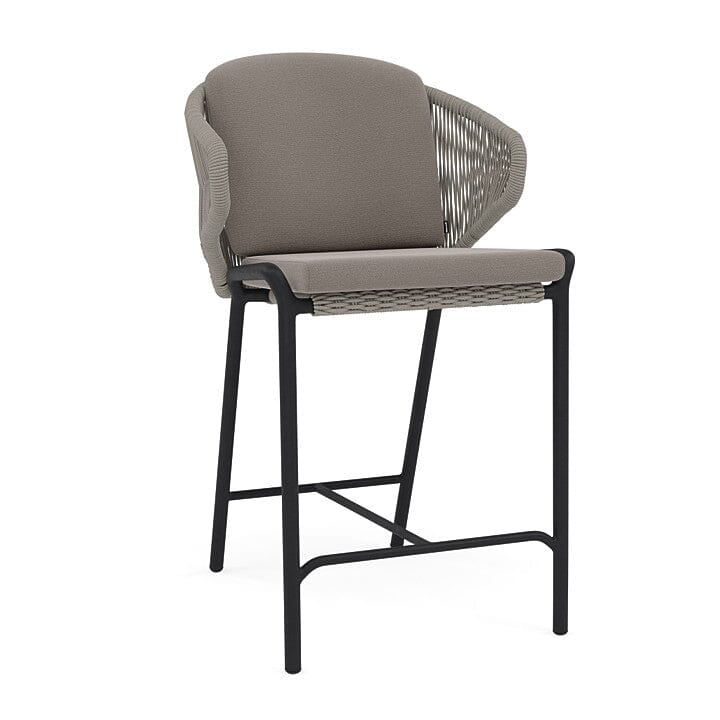Manutti Radoc Radius Barstool 61, coussins en sus Lava SF10 - Rope Bronze 4,5mm (1R01)