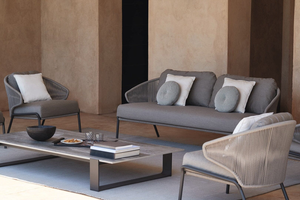 Manutti Radoc Radius Canapé 2,5-Seater, coussins en sus