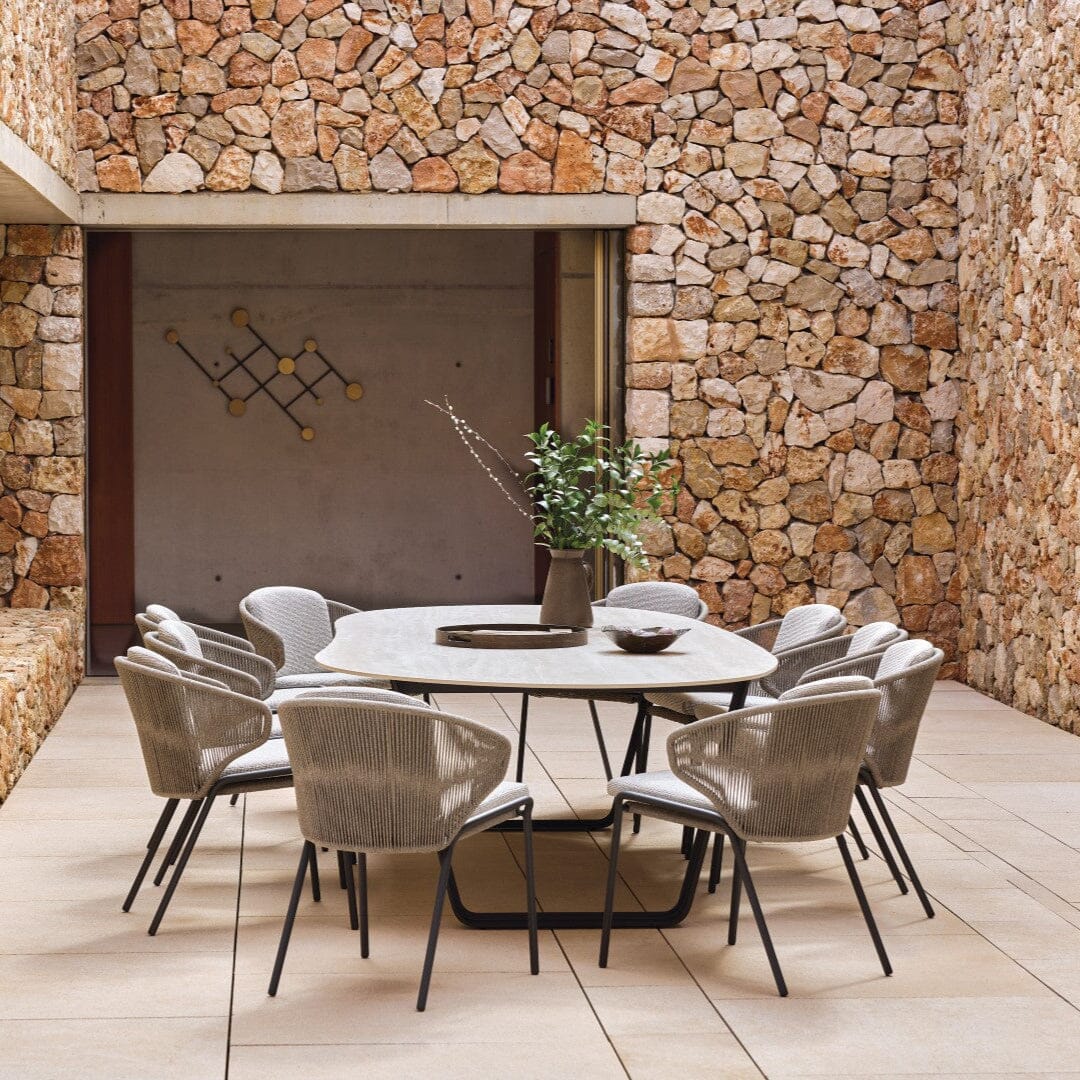 Manutti Radoc Radius Fauteuil repas, coussins en sus